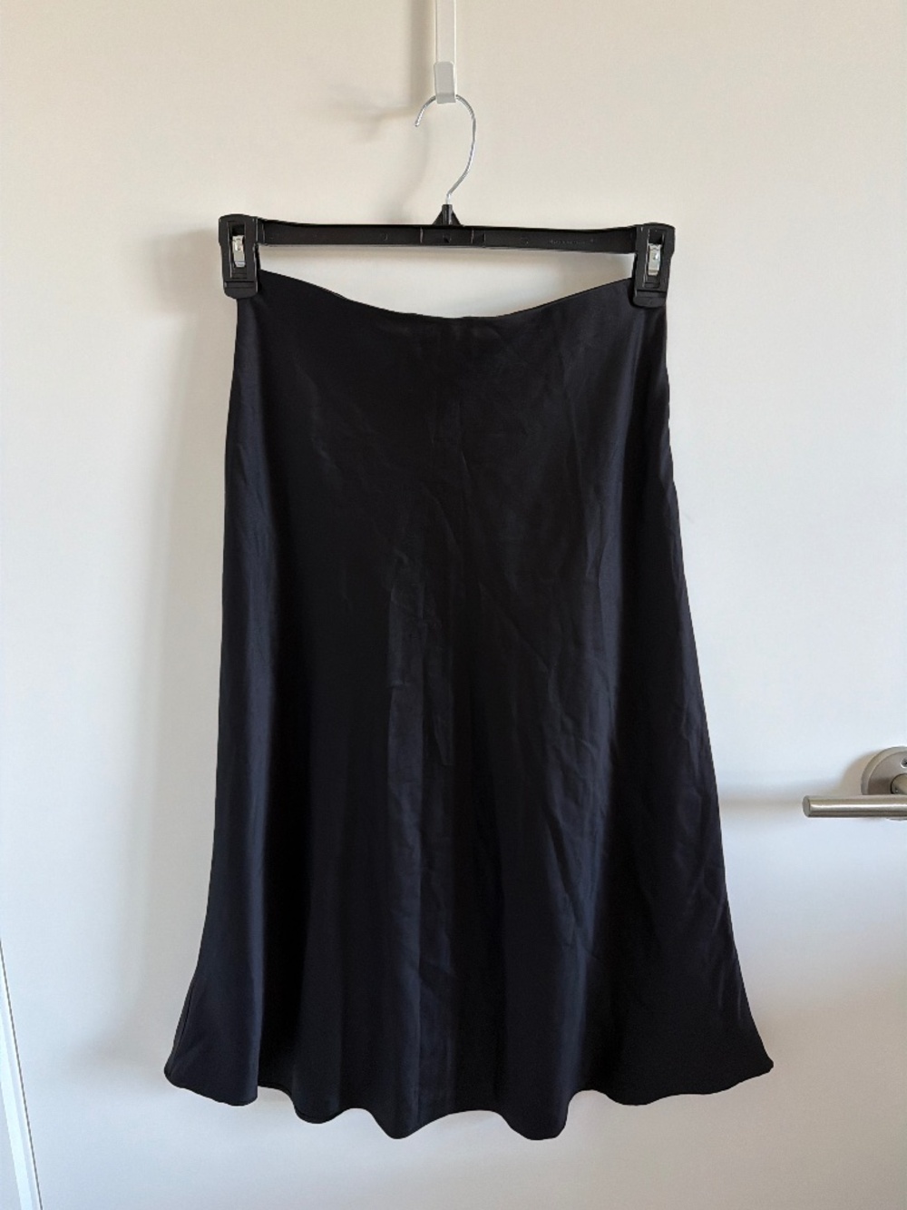 Express Black Midi Slip Skirt Size S